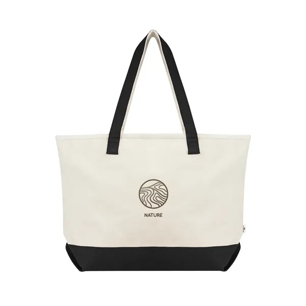 5" x 14.25" x 21.75" recycled cotton canvas tote bag with... from ASI 61125 Hit Promotional Products / Hit®