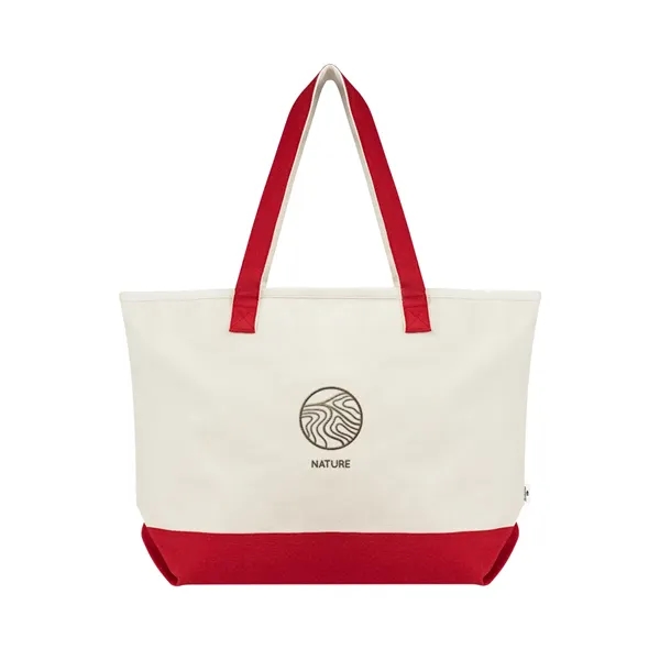 5" x 14.25" x 21.75" recycled cotton canvas tote bag with... from ASI 61125 Hit Promotional Products / Hit®