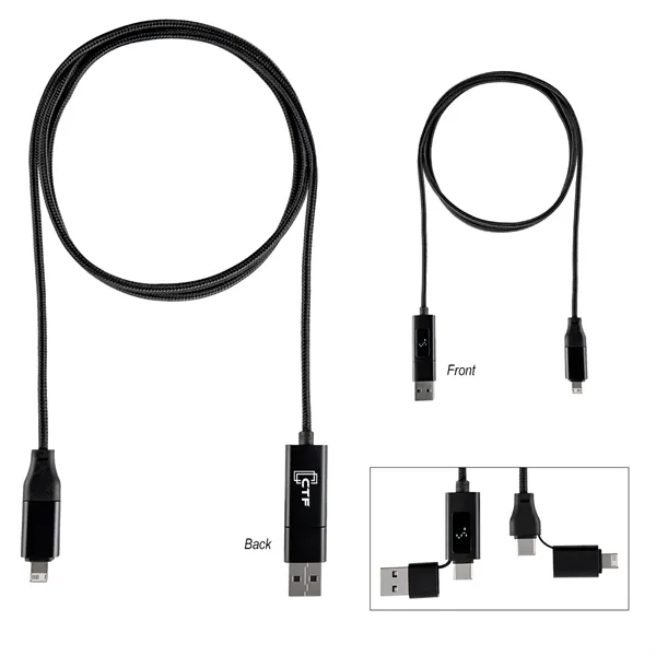 100W Dual Input Fast Charging Cable... from ASI 61125 Hit Promotional Products / Hit®