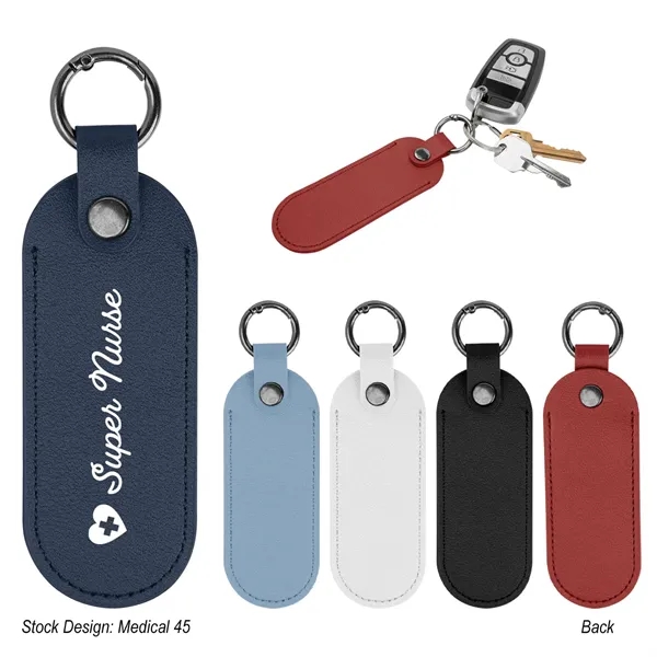 Bates Leatherette Key Tag With Carabiner... from ASI 61125 Hit Promotional Products / Hit®