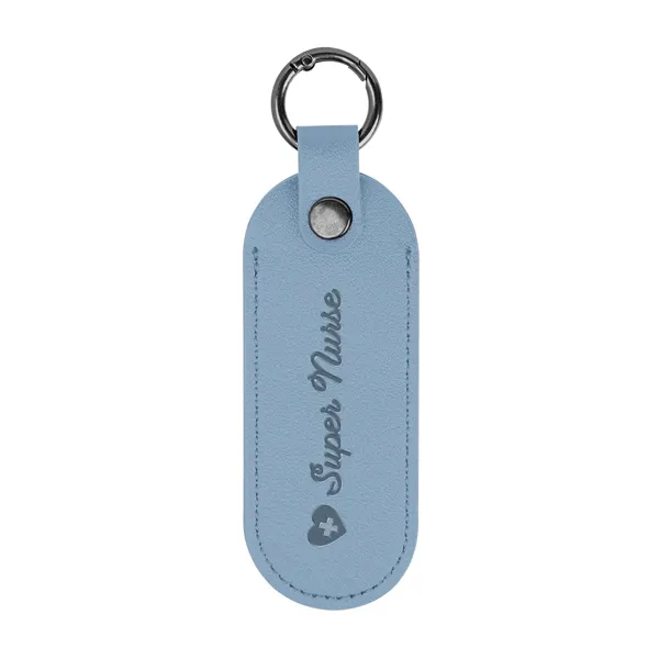 Bates Leatherette Key Tag With Carabiner... from ASI 61125 Hit Promotional Products / Hit®