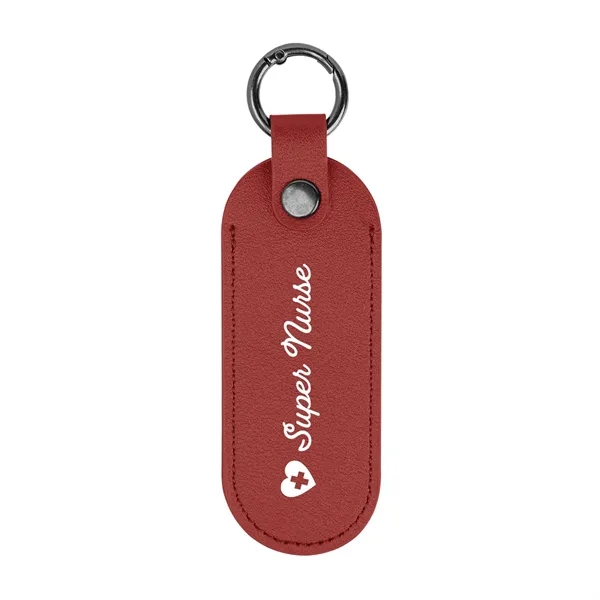 Bates Leatherette Key Tag With Carabiner... from ASI 61125 Hit Promotional Products / Hit®