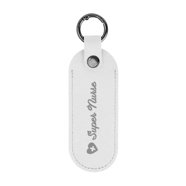 Bates Leatherette Key Tag With Carabiner... from ASI 61125 Hit Promotional Products / Hit®