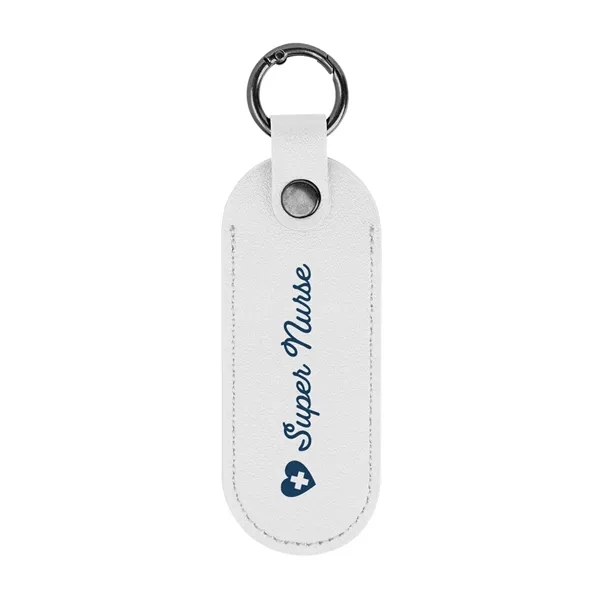 Bates Leatherette Key Tag With Carabiner... from ASI 61125 Hit Promotional Products / Hit®