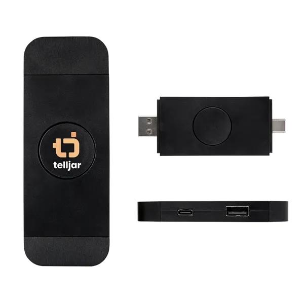 rABS Spinner Dual Input USB Hub... from ASI 61125 Hit Promotional Products / Hit®