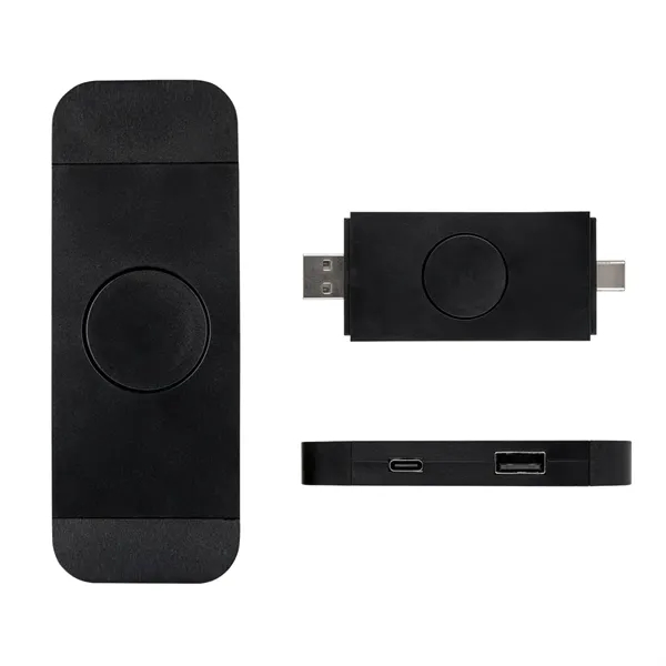 rABS Spinner Dual Input USB Hub... from ASI 61125 Hit Promotional Products / Hit®