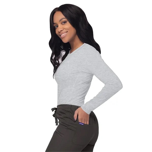 Adar Sivvan Long Sleeve Comfort Underscrub Tee... from ASI 86018 Scrub Authority / Uniform Stores