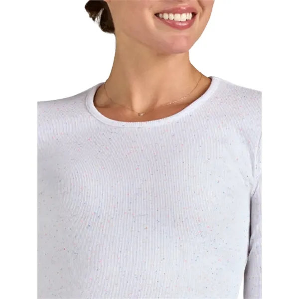 koi - Smiley World - Women's Speckled Rib Face Elbow Tend...... from ASI 86018 Scrub Authority / Uniform Stores
