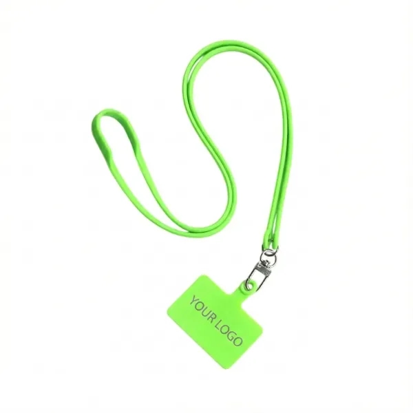 Silicone neck strap mobile phone lanyard plus 1 color silkscreen on... from ASI 37218 Athena Promo (tm)