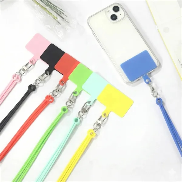 Silicone neck strap mobile phone lanyard plus 1 color silkscreen on... from ASI 37218 Athena Promo (tm)