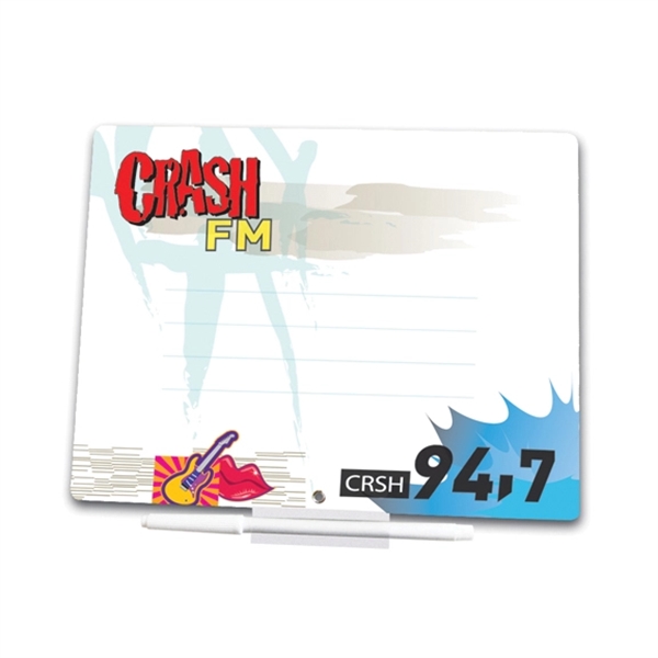 Magnetic memo board with dry erase black marker, sleeve with rivet,... from ASI 71475 Minimedia Intl Inc / Mini Media