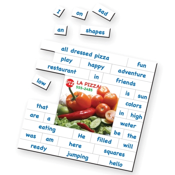 Magnetic puzzle, 5 1/2" x 5 1/2", with 37 pieces, 0.025"... from ASI 71475 Minimedia Intl Inc