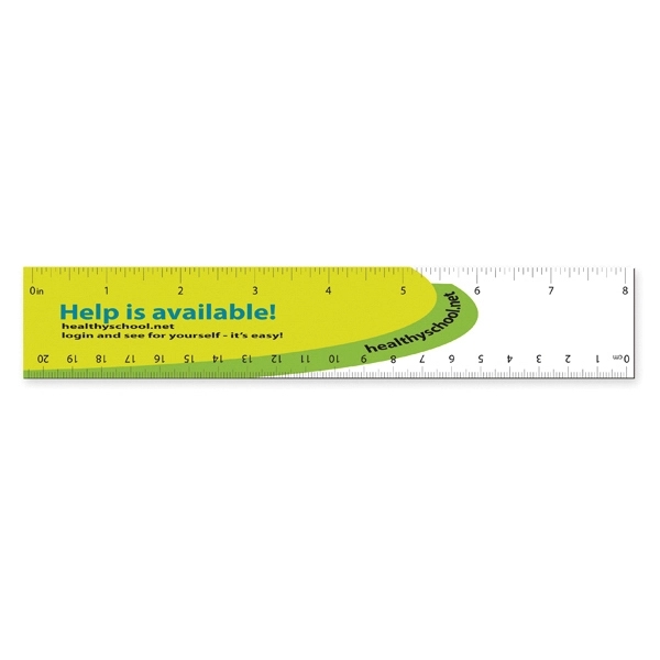 Ruler magnet, 0.020" thick and glossy lamination.... from ASI 71475 Minimedia Intl Inc / Mini Media