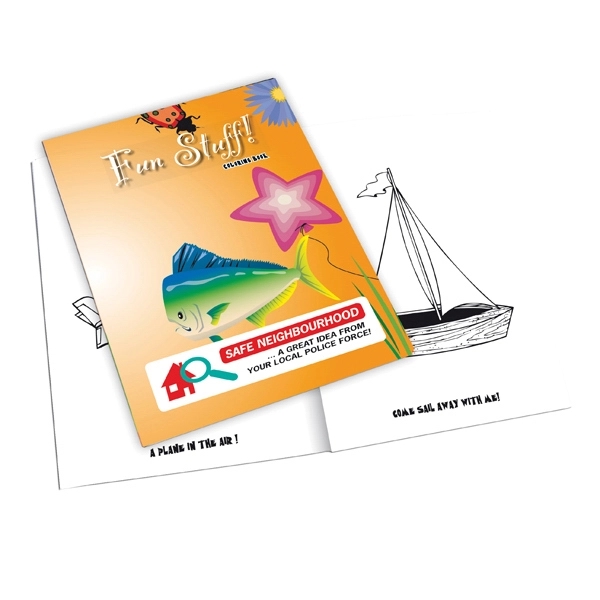 Coloring book with custom cover and stock coloring images. 8 pages.... from ASI 71475 Minimedia Intl Inc / Mini Media