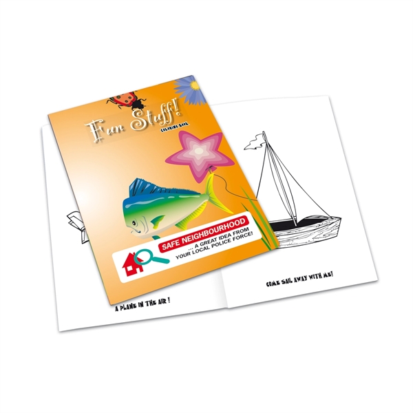 Coloring book with custom cover and custom coloring images.... from ASI 71475 Minimedia Intl Inc / Mini Media