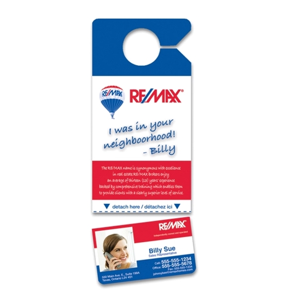 Perforated Door Hanger.... from ASI 71475 Minimedia Intl Inc