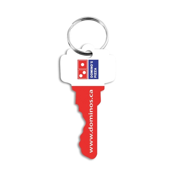 Keychain with 2-side lamination and die cutting.... from ASI 71475 Minimedia Intl Inc / Mini Media