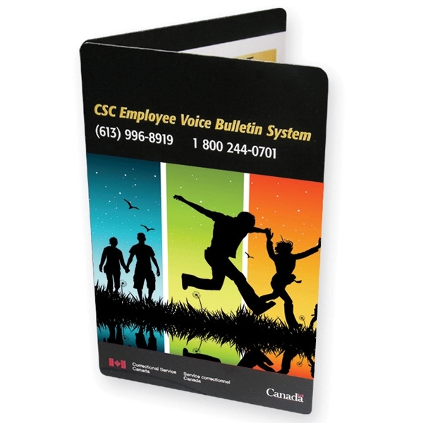 Calendar booklet business card made of card stock, with lamination on... from ASI 71475 Minimedia Intl Inc