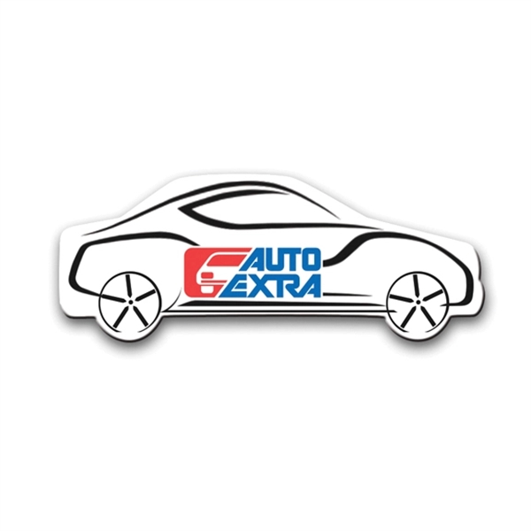 Shaped magnet with 0.020" thick surface, glossy lamination, and die cutting.... from ASI 71475 Minimedia Intl Inc