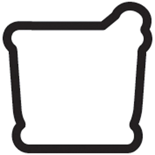 Shaped magnet with 0.020" thick surface, glossy lamination, and die cutting.... from ASI 71475 Minimedia Intl Inc / Mini Media