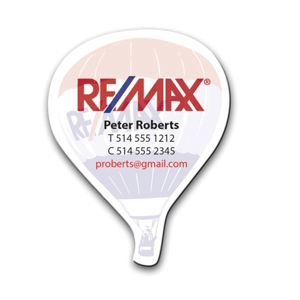 Shaped magnet with 0.020" thick surface, glossy lamination, and die cutting.... from ASI 71475 Minimedia Intl Inc