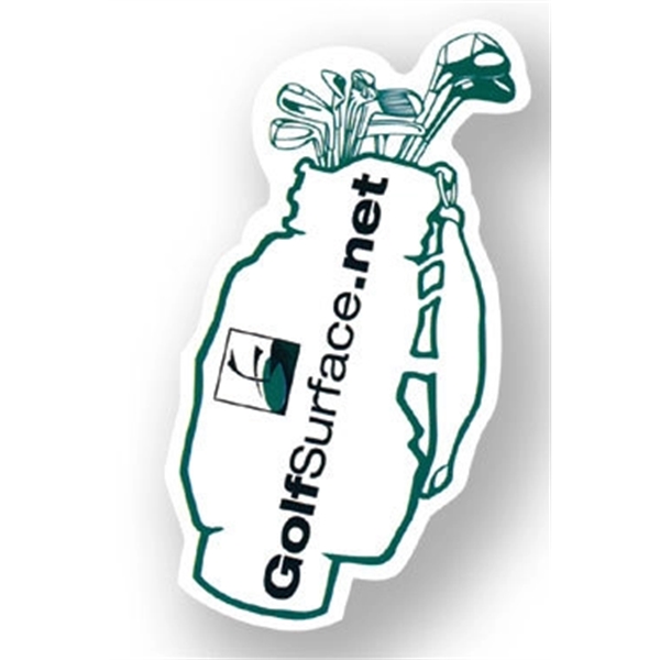 Shaped magnet with 0.020" thick surface, glossy lamination, and die cutting.... from ASI 71475 Minimedia Intl Inc / Mini Media