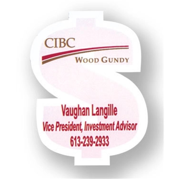 Shaped magnet with 0.020" thick surface, glossy lamination, and die cutting.... from ASI 71475 Minimedia Intl Inc / Mini Media