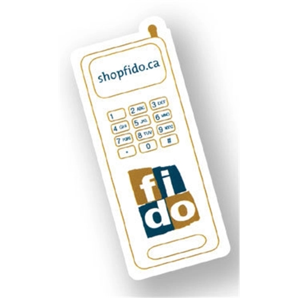 Shaped magnet with 0.020" thick surface, glossy lamination, and die cutting.... from ASI 71475 Minimedia Intl Inc / Mini Media