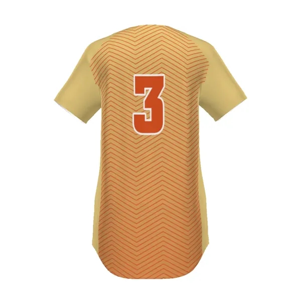 Ladies' Sublimated Full-Button Softball Jersey. 92% polyester/8% spandex.... from ASI 37461 Augusta Sportswear