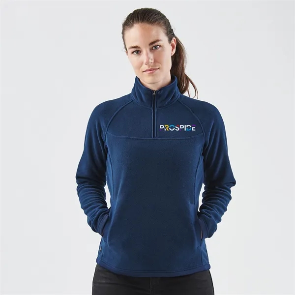 Women's fleece top with a 1/4 zip high collar, a kanga... from ASI 61125 Hit Promotional Products / Hit®