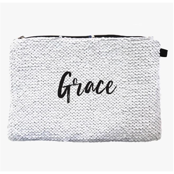 Our Sequin Zippered Pouch is perfect for storing and carrying your... from ASI 73010 Natico Originals Inc