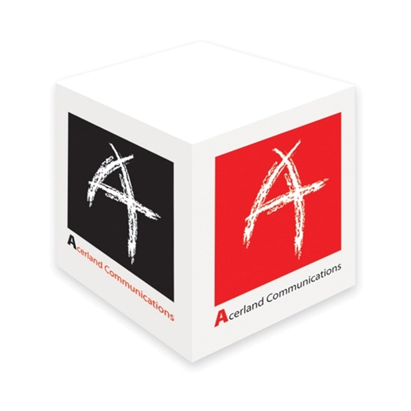 Paper Cube With Same Design On All 4 Sides.... from ASI 71475 Minimedia Intl Inc