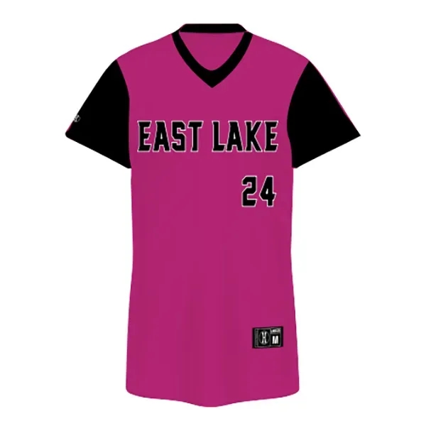 Ladies' Reversible V-Neck Softball Jersey. Dry-Excel™ 100% polyester single ply reversible... from ASI 37461 Augusta Sportswear / Holloway Sportswear