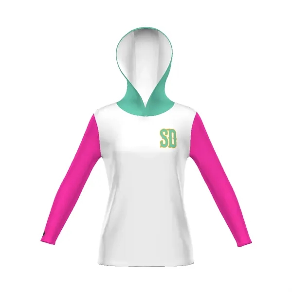 Ladies' Cotton-Touch™ Poly Hoodie. 5.6 ounce, 95% polyester/5% spandex wicking knit.... from ASI 37461 Augusta Sportswear / Holloway Sportswear