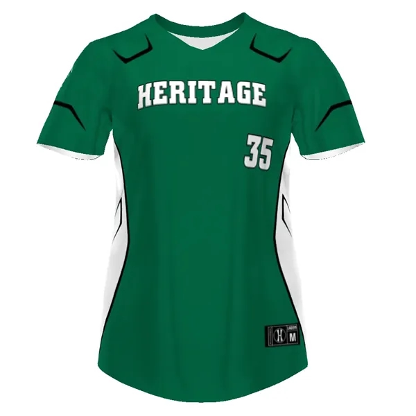 Ladies' Turbo Lightweight Short Sleeve Softball Jersey. Dry-Excel™ 100% polyester smooth... from ASI 37461 Augusta Sportswear / Holloway Sportswear