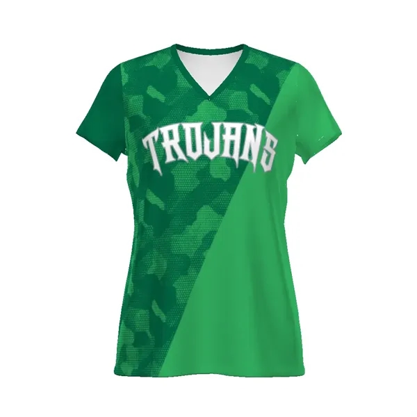 Ladies' Turbo Cotton-Touch™ poly tee. 5.6 ounce, 95% polyester/5% spandex wicking... from ASI 37461 Augusta Sportswear / Holloway Sportswear