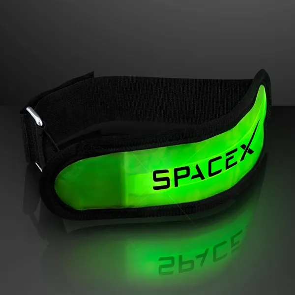 Blank or imprinted. Light up LED armband for night safety.... from ASI 34194 ALightPromos / Alight Promotional Products