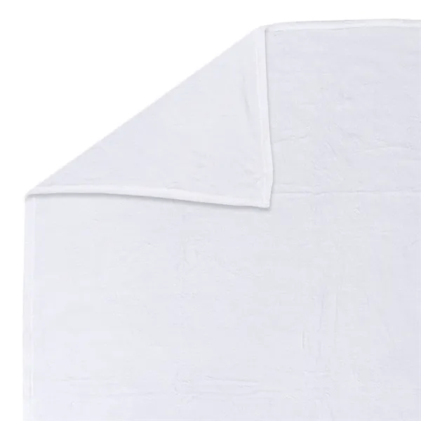 60" x 50" plush blanket with 2-sided, edge to edge imprint.... from ASI 68507 The Magnet Group