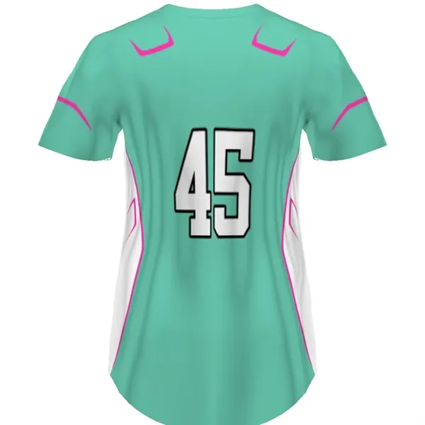 Girls' Sublimated Pin-Dot Short Sleeve Softball Jersey, 100% Polyester Wicking Smooth... from ASI 37461 Augusta Sportswear / Holloway Sportswear