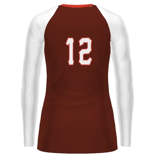 Girls' Sublimated Long Sleeve Volleytball Jersey. 84% Polyester/16% Spandex Knit.... from ASI 37461 Augusta Sportswear / Holloway Sportswear
