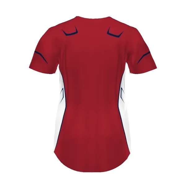 Girls' Sublimated Turbo Lightweight Short Sleeve Softball Jersey. 100% Polyester Wicking... from ASI 37461 Augusta Sportswear / Holloway Sportswear