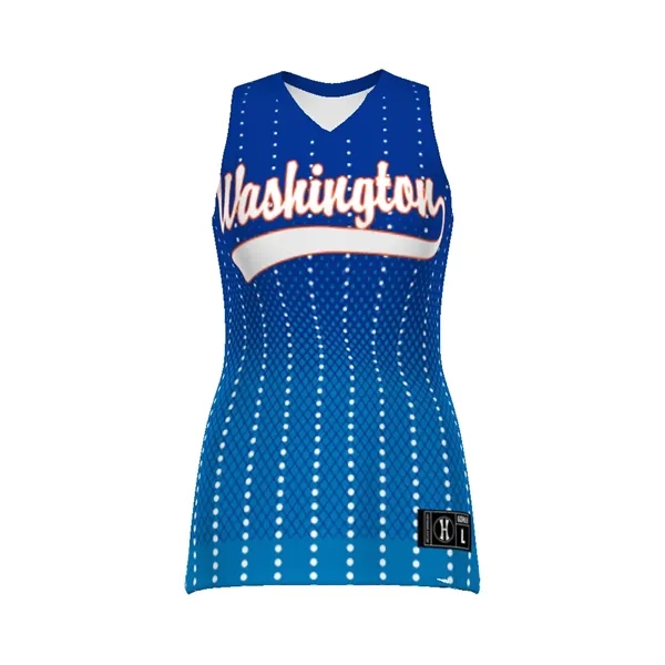 Girls' sublimated turbo lightweight sleeveless softball jersey,100% polyester wicking knit.... from ASI 37461 Augusta Sportswear / Holloway Sportswear