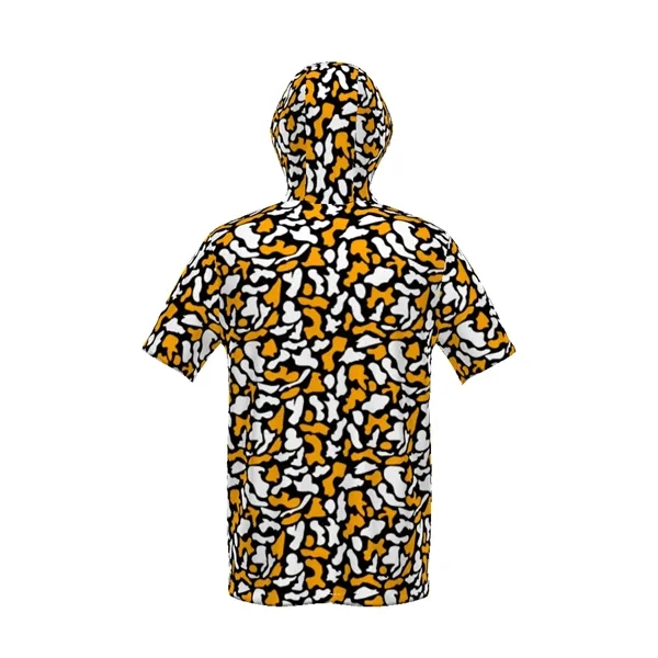 Youth Cotton-Touch™ Short Sleeve Hoodie. 5.6 ounce 95% polyester/5% spandex wicking... from ASI 37461 Augusta Sportswear / Holloway Sportswear