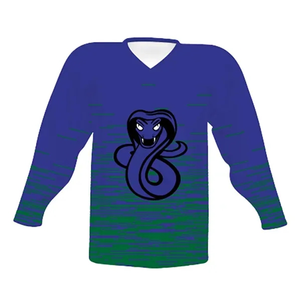 Youth Essential Series 2.0 V-Neck Hockey Jersey. Dry-Excel™ 100% polyester wicking... from ASI 37461 Augusta Sportswear