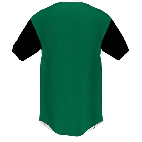 Youth 2-Button Baseball Jersey. Dry-Excel™ 100% polyester Pin-Dot wicking mesh.... from ASI 37461 Augusta Sportswear / Holloway Sportswear