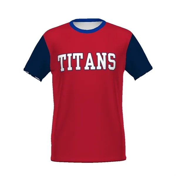 Youth Cotton-Touch™ Tee. 5.6 ounce 95% polyester/5% spandex wicking knit.... from ASI 37461 Augusta Sportswear / Holloway Sportswear