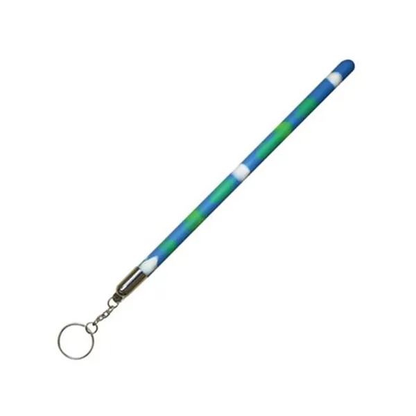 Exclusive Key Chain with bendable stress reliever stick.... from ASI 79840 The Proinnovative Line / Proinnovative Line