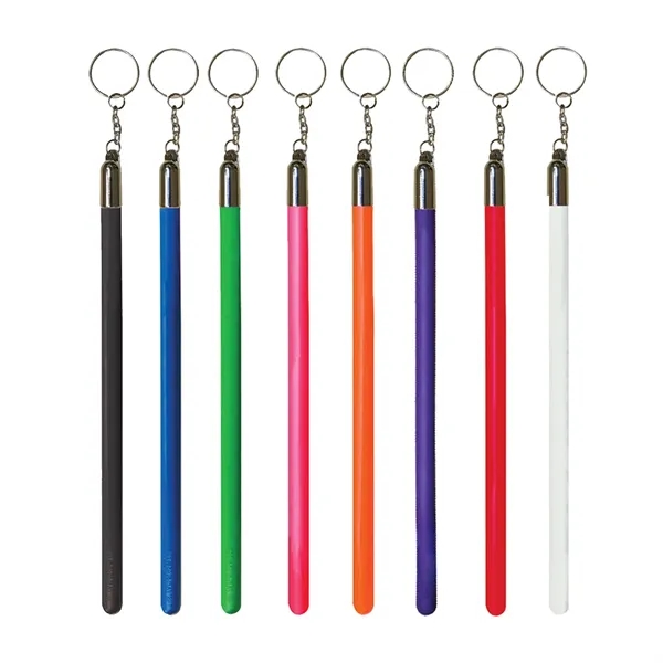 Exclusive Key Chain with bendable stress reliever stick.... from ASI 79840 The Proinnovative Line / Proinnovative Line