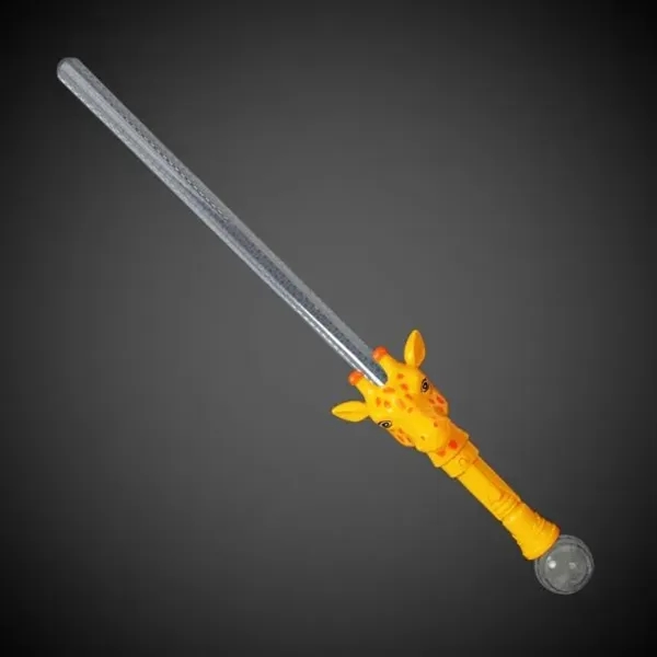 28" long plastic LED light up toy sword with giraffe head... from ASI 42016 Brighter Promotions Inc