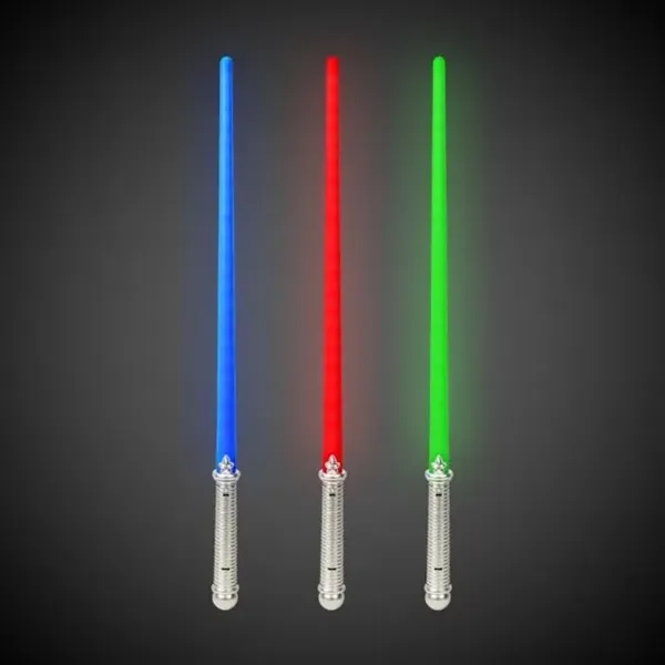 28" LED light up saber with a silver handle and several... from ASI 42016 Brighter Promotions Inc